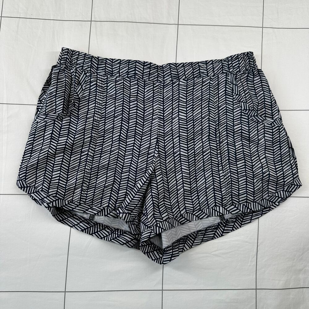 Athleta Shorts Women Small Blue Gray Tropic Stellar Athletic Lightweight Elastic